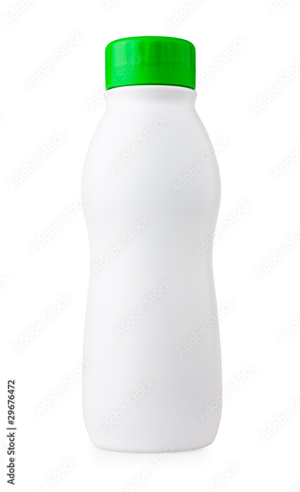 bottle of yogurt isolated on white with clipping path bottle of yogurt isolated on white with clipping path