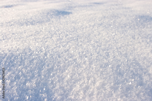 Texture of the snowy surface