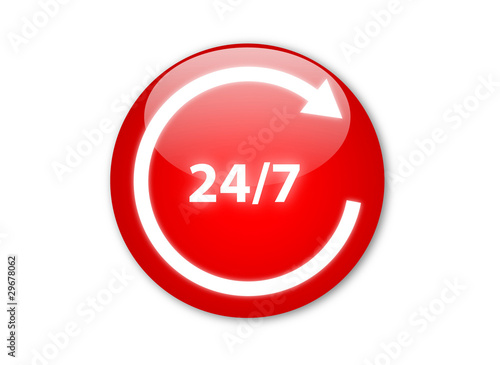 Twenty four hour service sign