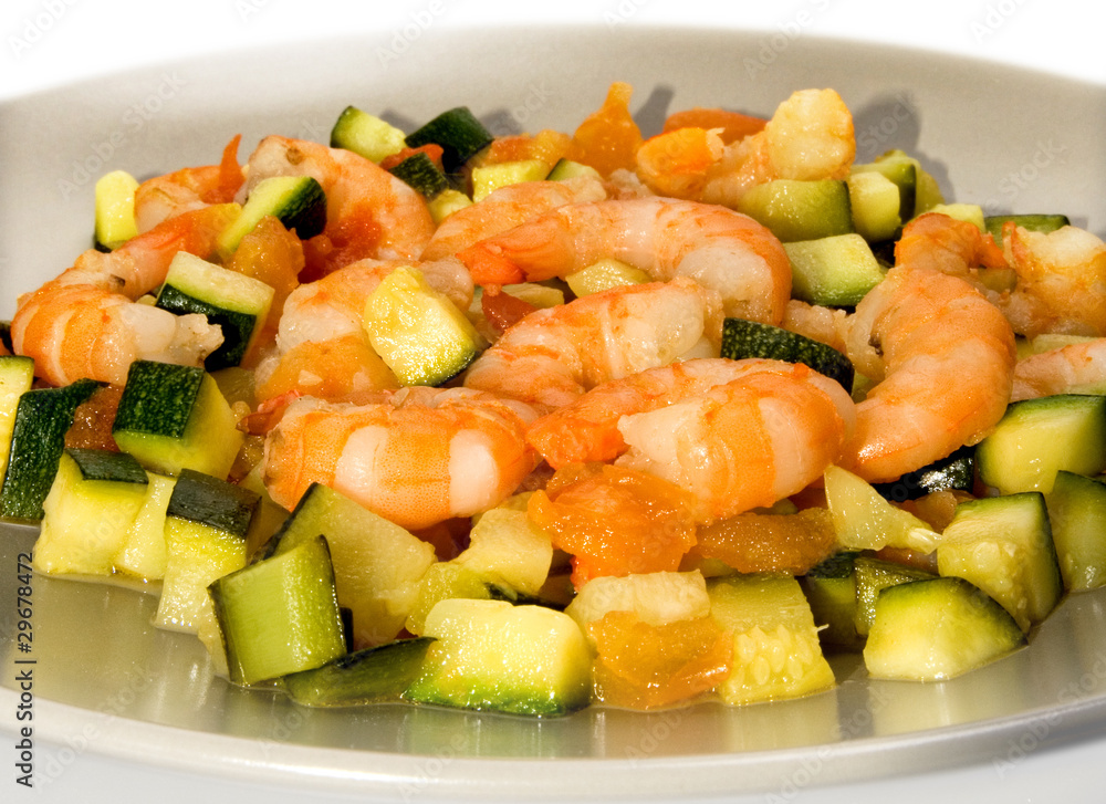 gamberi e zucchine gamberi e zucchine