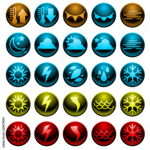 shiny weather icons