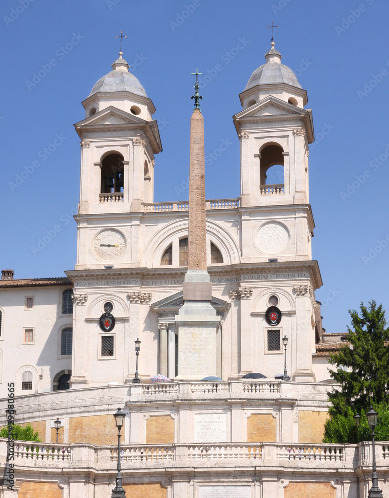church of Trinita dei Monti in Rome Italy