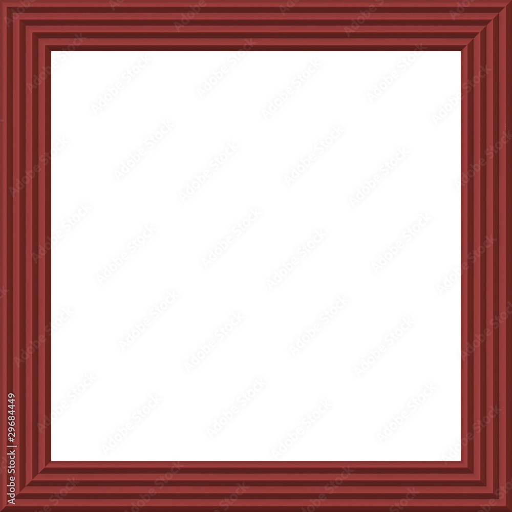 Modern square wood frame isolated on white background Modern square wood frame isolated on white background