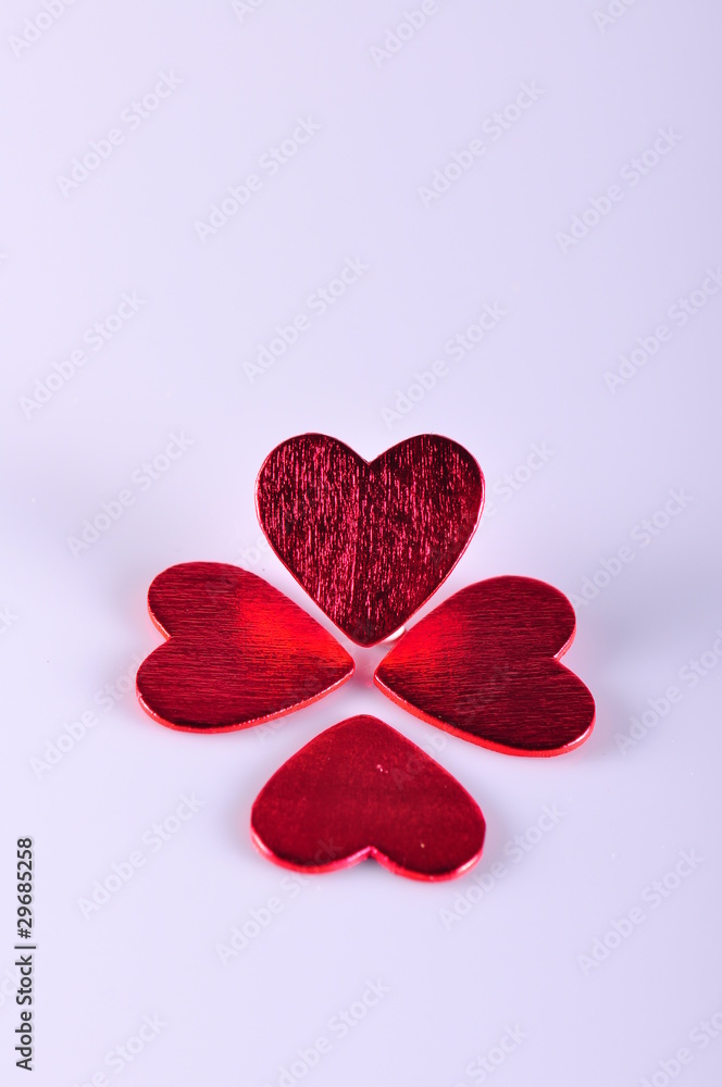 red hearts on white red hearts on white