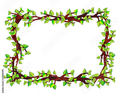 Frame made of branches