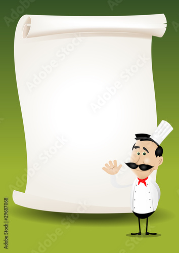 Chief Restaurant Poster Menu Background