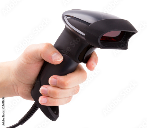 Bar code reader (scanner) isolated on white background
