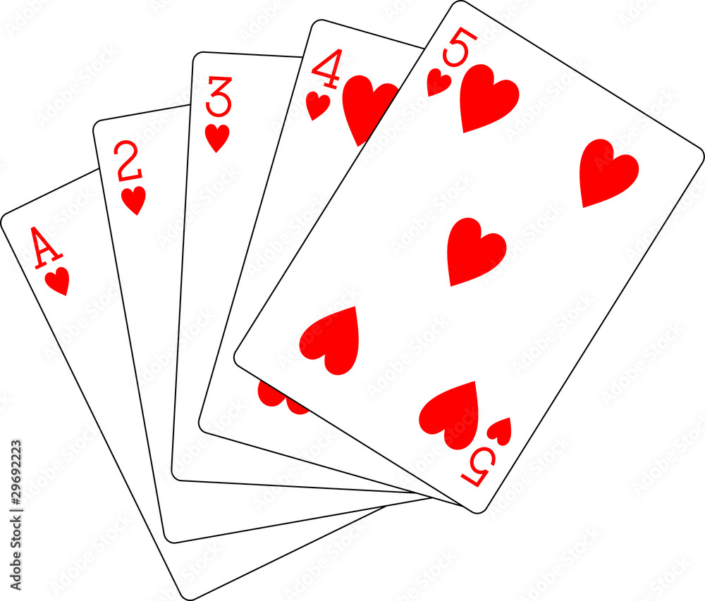 flush hearts ace to five flush hearts ace to five