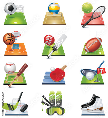 Vector sport icon set