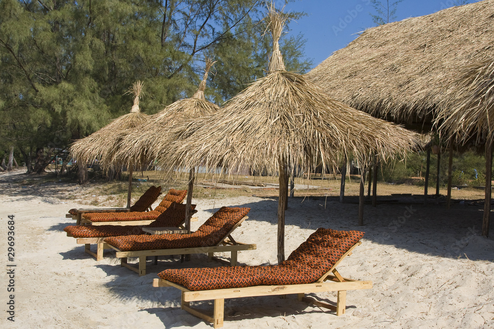 Naklejka premium Tropical beach in Cambodia .
