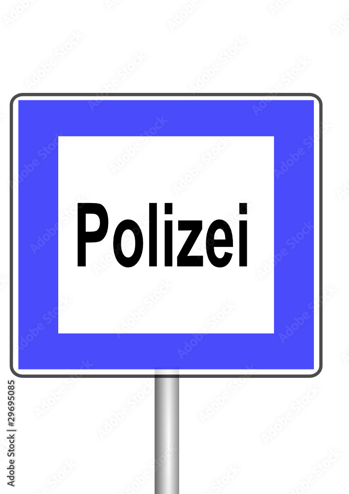 Polizeischild Polizeischild