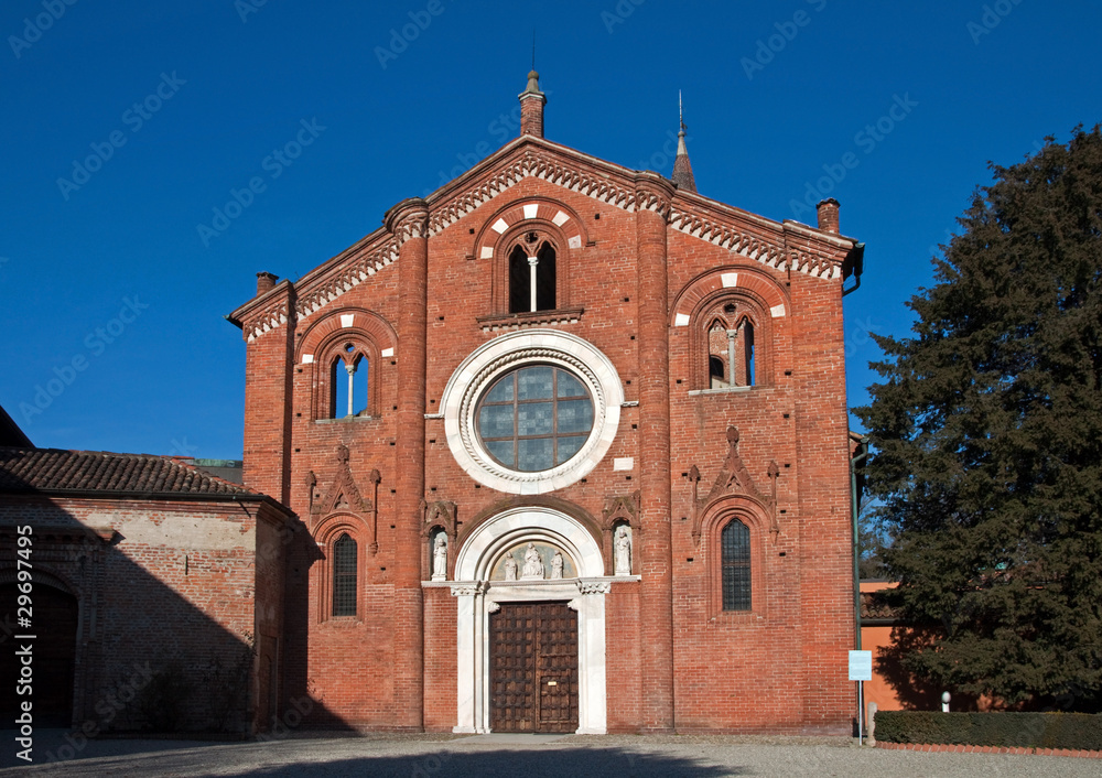 Fototapeta premium Abbazia Viboldone, Milan