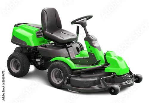 Green lawn mower