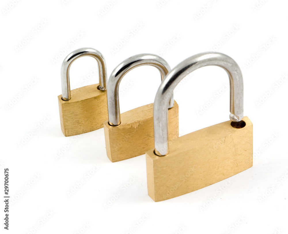 3 padlocks