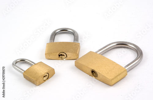 three padlocks