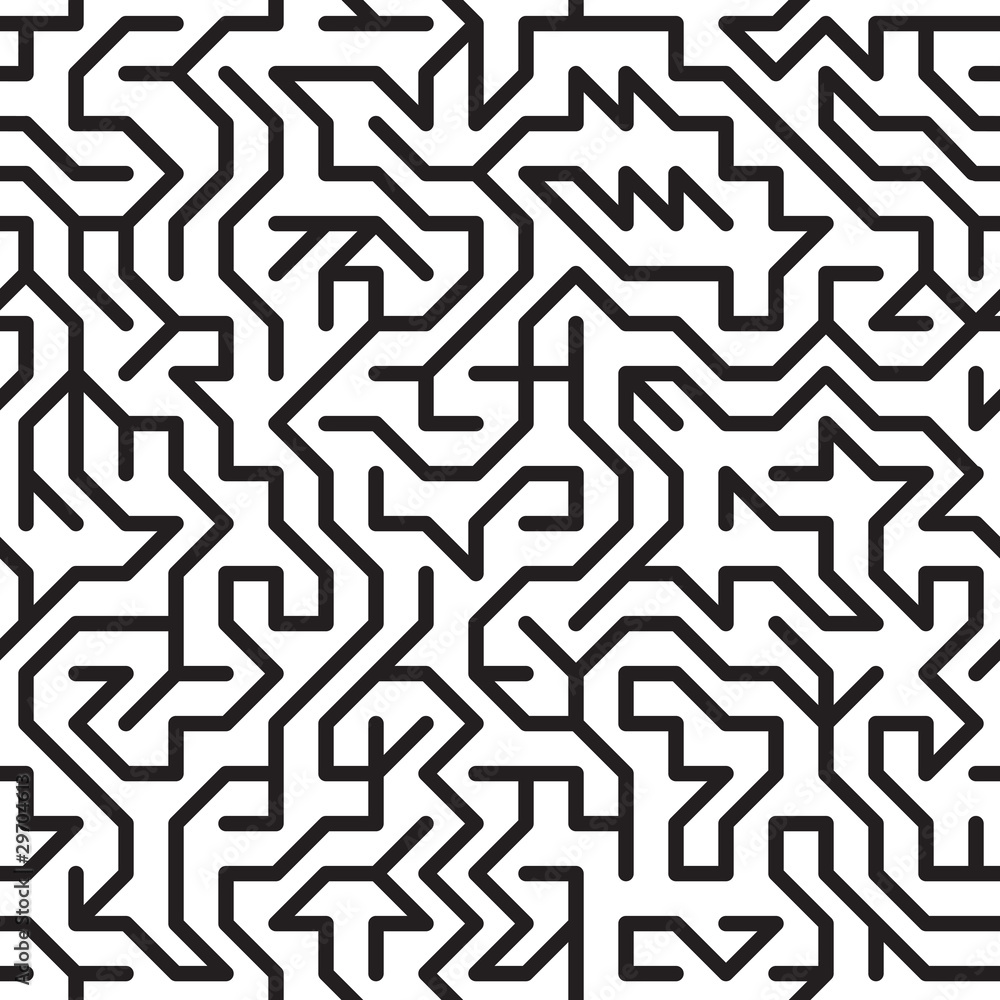 Abstract background with complex maze Abstract background with complex maze