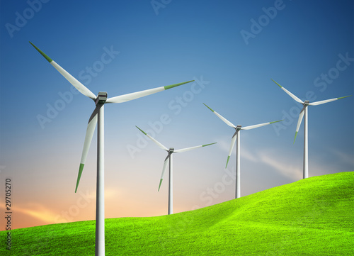 Turbines on the hill
