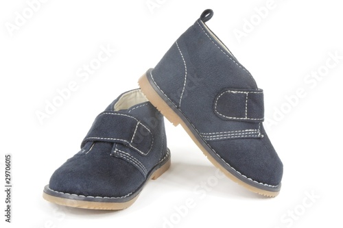 blue baby shoes
