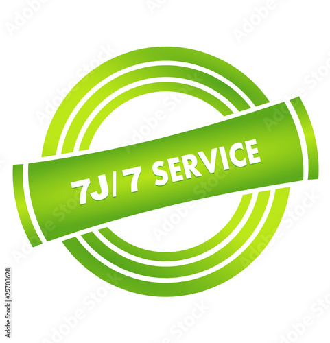 7 jours sur 7 service sur vignette verte