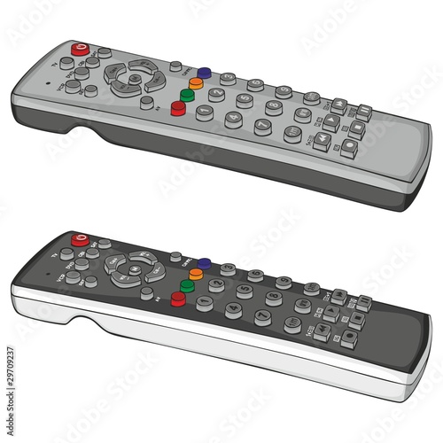 fully editable vector illustration remote control