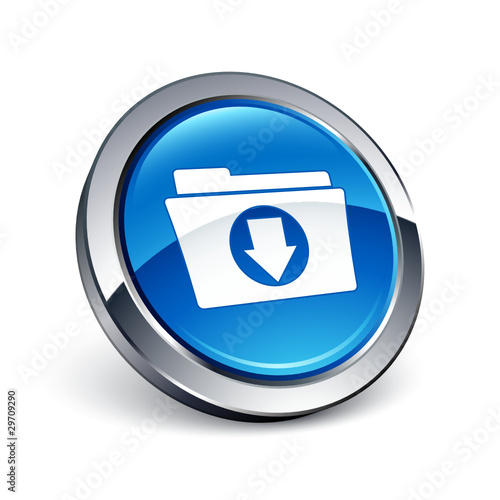 icône bouton internet dossier téléchargement