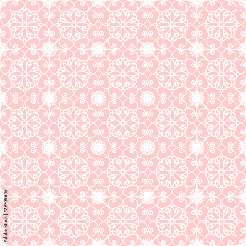 seamless lace background on pink