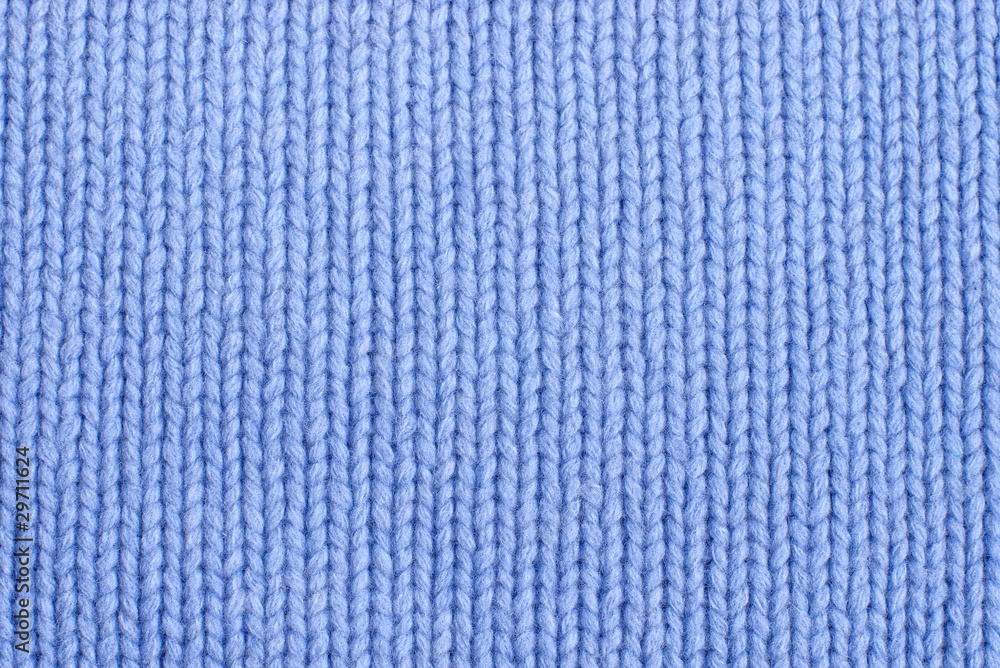 closeup of seamless blue knitted fabric texture closeup of seamless blue knitted fabric texture