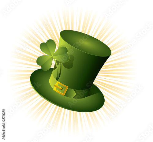 St. Patrick's Day green hat of a leprechaun