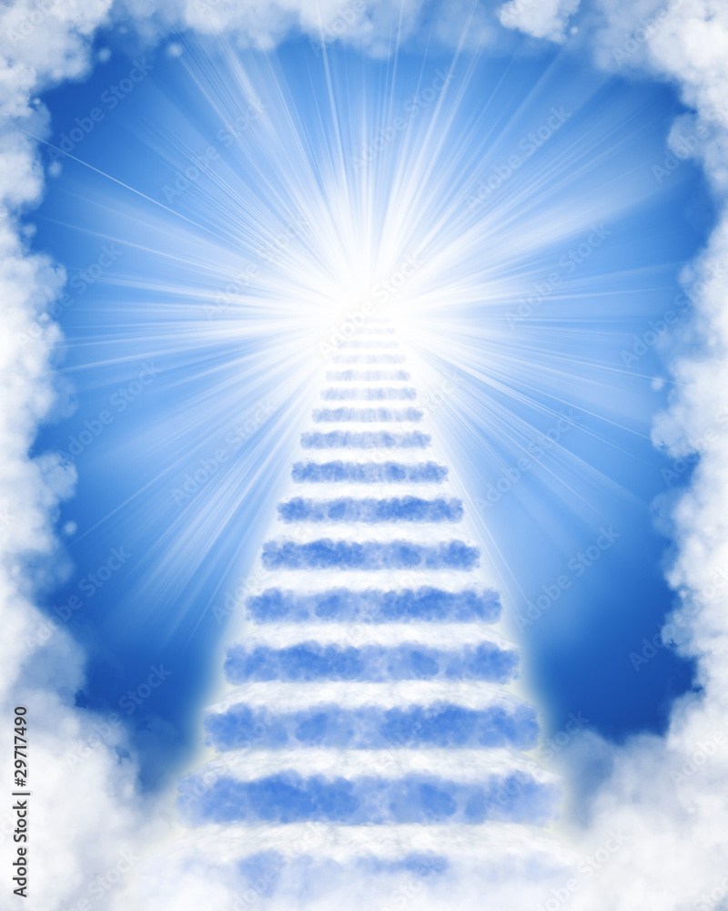Stairs In Sky Stock Photo - Download Image Now - Heaven, Sky