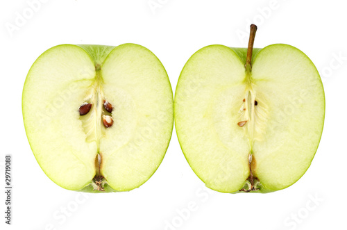 Cut Green Apple Profile