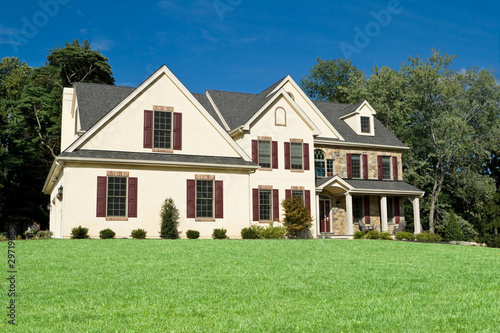 New Colonial Style House Suburban Philadelphia