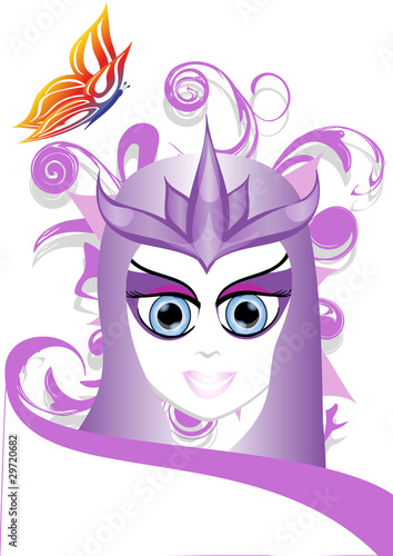 maschera con farfalla