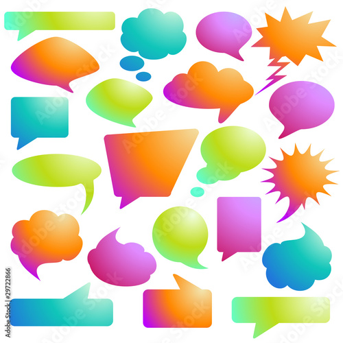 Collection of speech bubbles