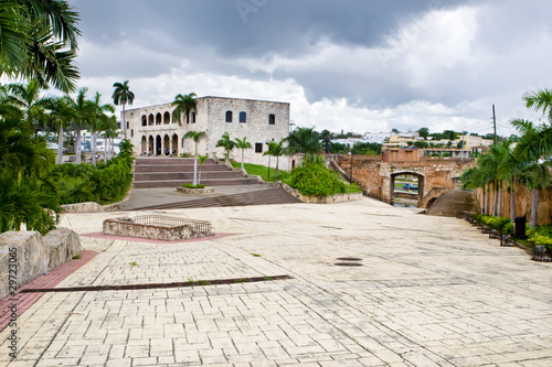 Square before House of Christopher Columb Santo Domingo © Alexander Kosarev