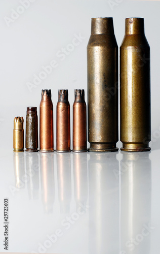 pistol rifle and machine gun cartridge case