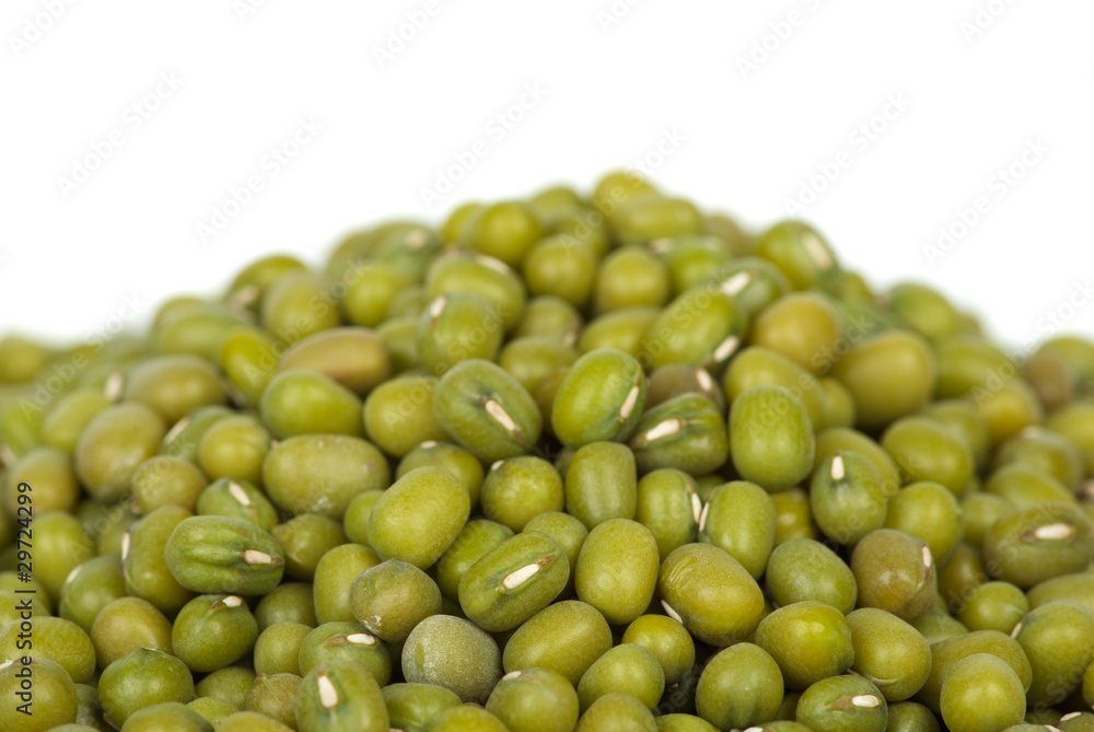 Pile of green mung beans Pile of green mung beans