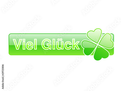 Banner Viel Glück grün