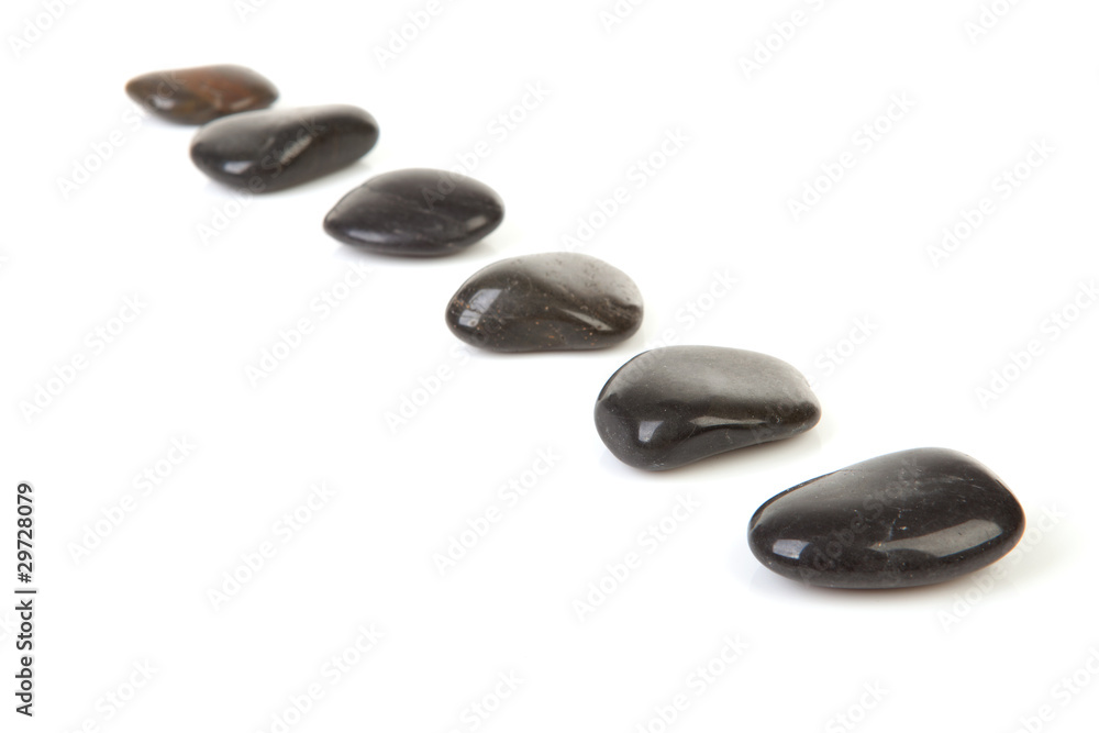 black stepping stones in a row over white background black stepping stones in a row over white background