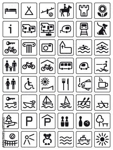 Icons Freizeit Urlaub