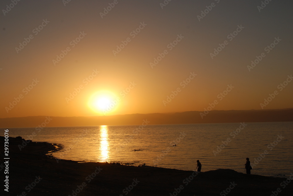 Sunset in the Dead Sea Sunset in the Dead Sea