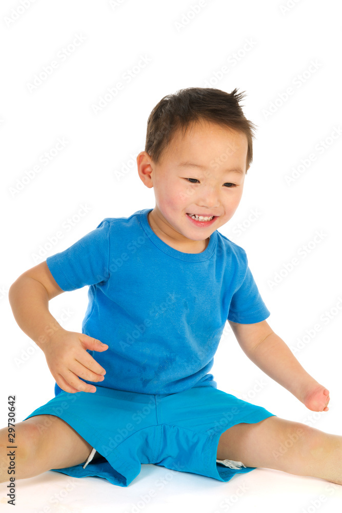 Chinese boy with light handicap Chinese boy with light handicap