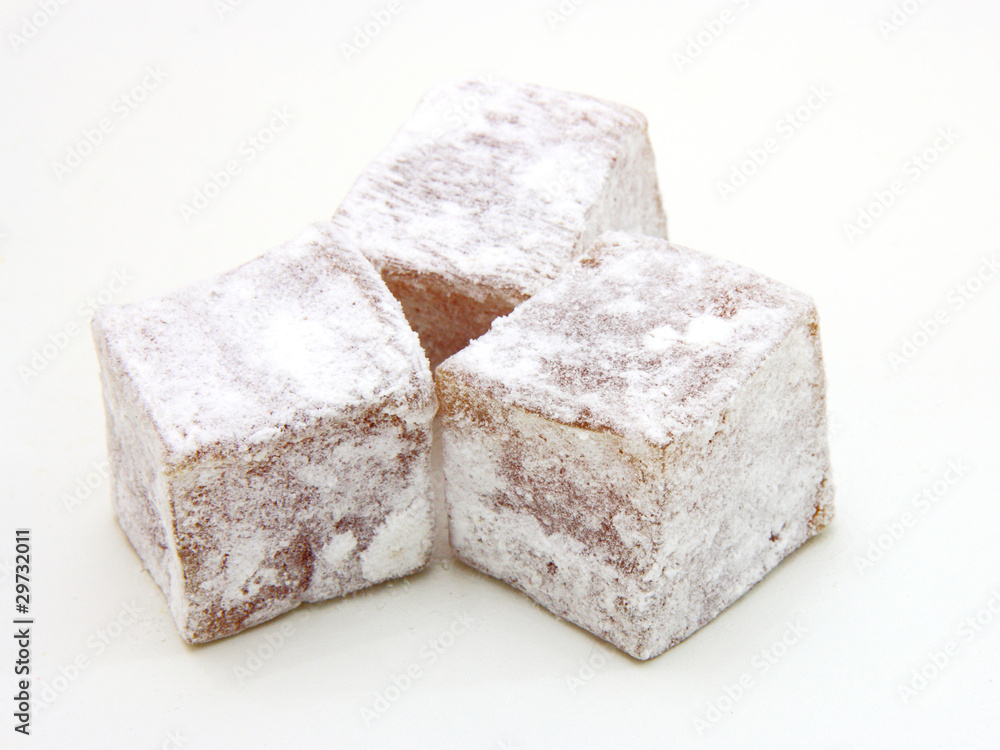 Turkish delight (lokum) confection Turkish delight (lokum) confection