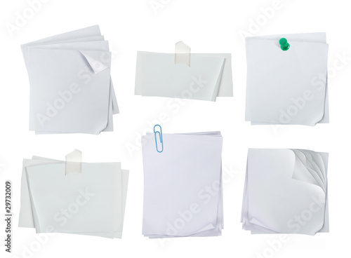 white note paper