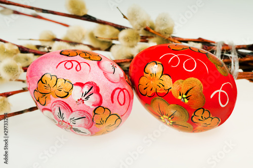 Easter painting eggs photo