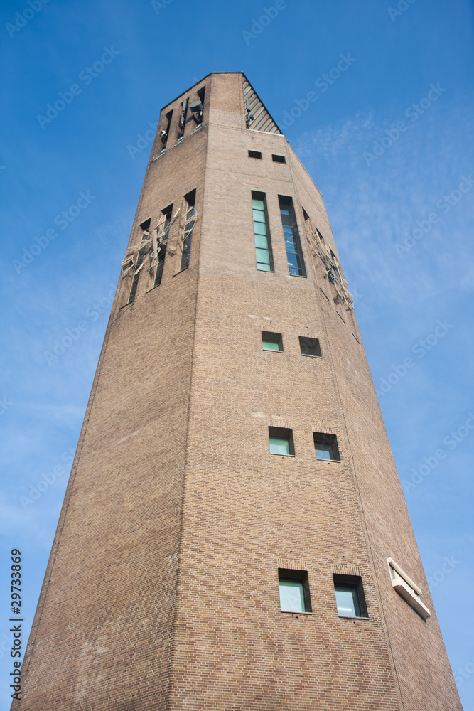 Big tower of bricks in the Netherlands