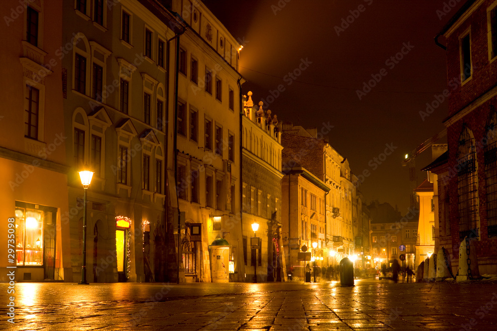 Night scene in old city