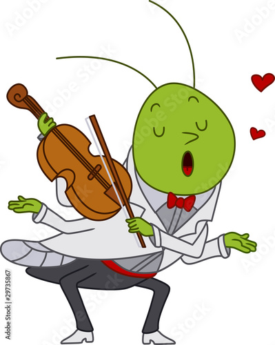 Grasshopper Playing the Violin