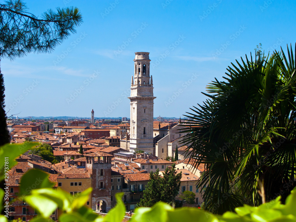 panorama of Verona with view of the old dome