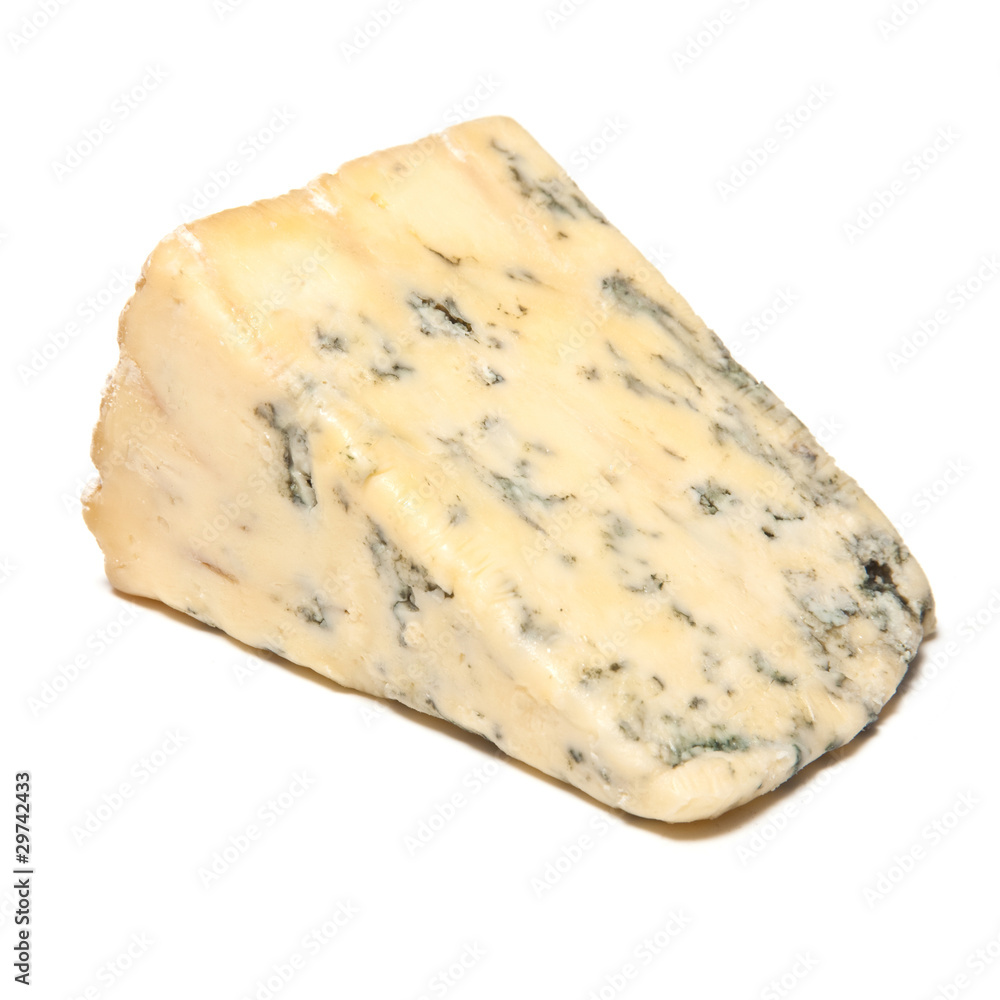 Blue cheese isolated on a wite studio background. Blue cheese isolated on a wite studio background.