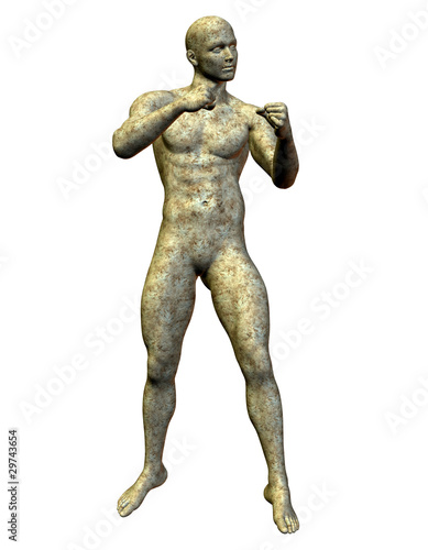 Boxer Stein Statue aus Granit